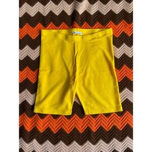 Cotton Citizen Yellow Sienna Bike Shorts NWT sz M